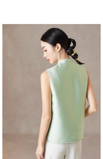 Sierra Found Bliss Qipao Cheongsam Vest Top